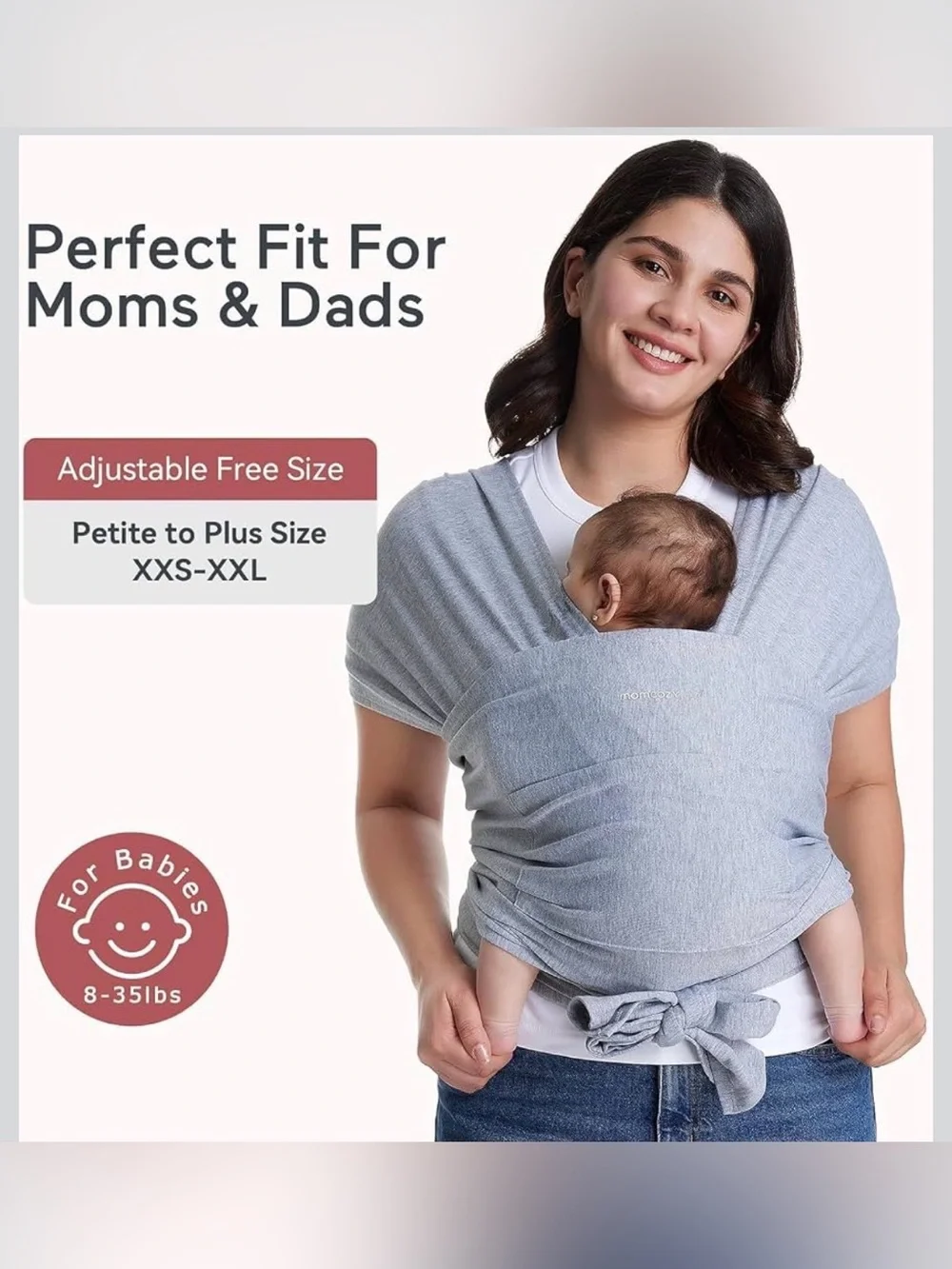 NWT - Momcozy - Calms and Soothes - Gray